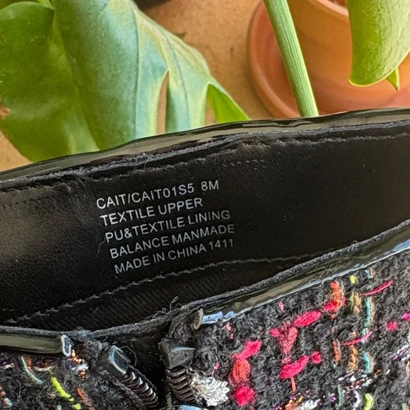 Multicolor Tweed Ankle Boots - Picture 3 of 6